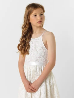 Girls Ivory Eloquence Dress -Stylish Children's Clothing Store 2 135 82 44366.1619021488