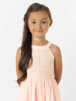 Girls Pale Pink Flower Girl Dress 8 Girls Pale Pink Flower Girl Dress -Stylish Children's Clothing Store 2 135 88 1 47683.1619021490