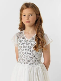 Girls Ivory Wedding Dress 9 Girls Ivory Wedding Dress -Stylish Children's Clothing Store 2 135 90 38748.1619021490