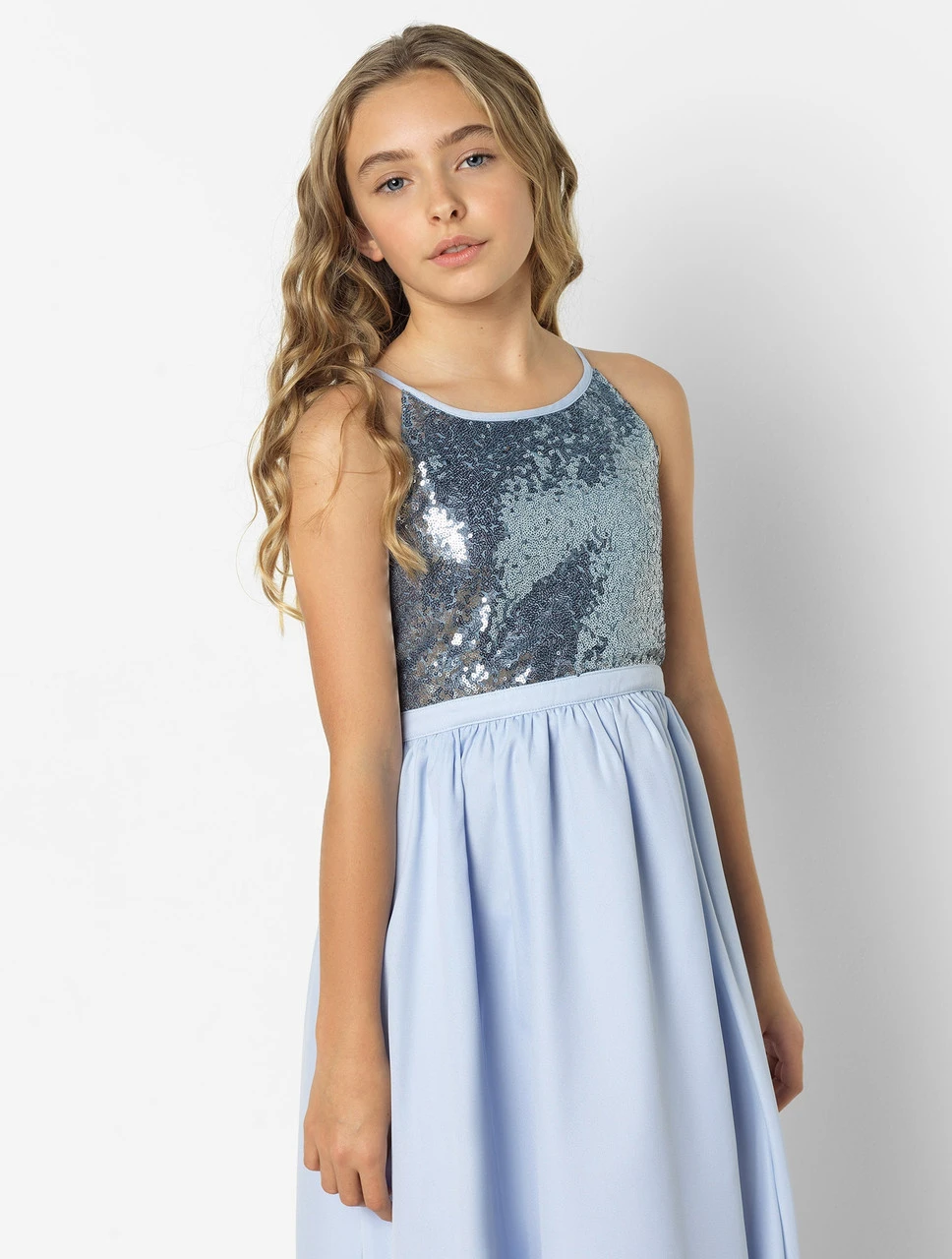 Paisley Of London Girls Ice Blue Dress 5 Paisley Of London Girls Ice Blue Dress - Image 3
