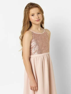 Paisley Of London Girls Rose Gold Dress -Stylish Children's Clothing Store 2 137 25 00890.1619021501