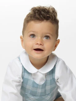 Ancar Baby Boys Green & White Romper -Stylish Children's Clothing Store 2 137 72 20883.1619021509