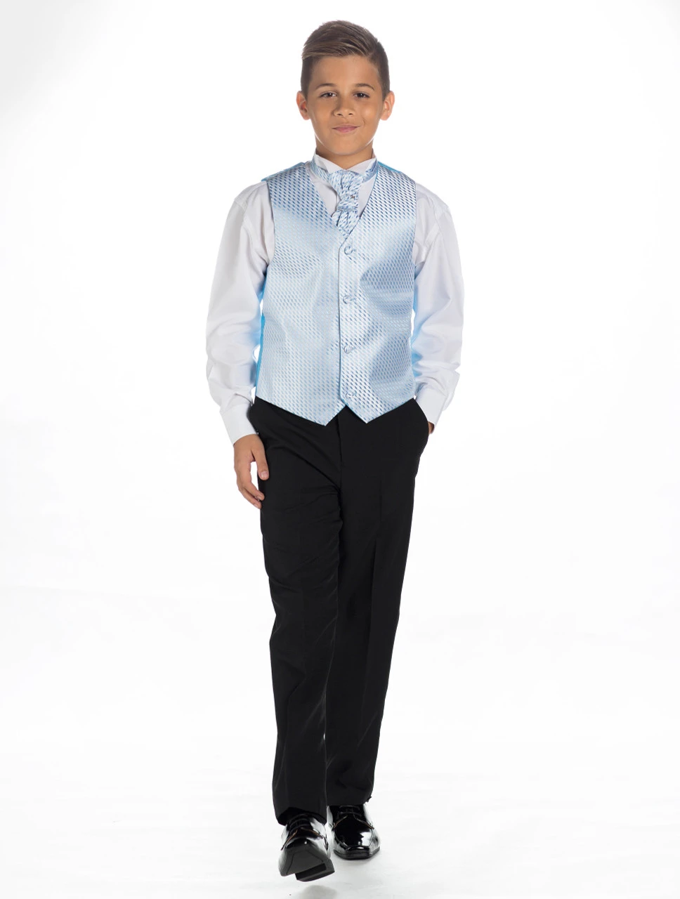 Baby Blue & Black Page Boy Suit 4 Baby Blue & Black Page Boy Suit - Image 2