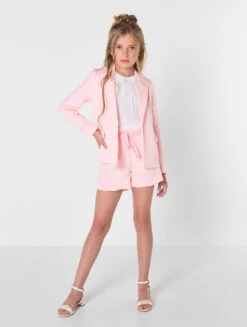 Girls Pink Short Suit