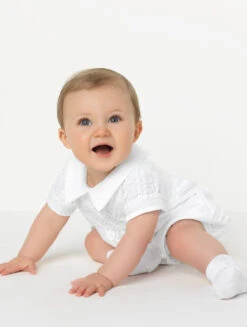 Boys White Christening Romper 12 Boys White Christening Romper -Stylish Children's Clothing Store 3 102 125 27863.1619021446