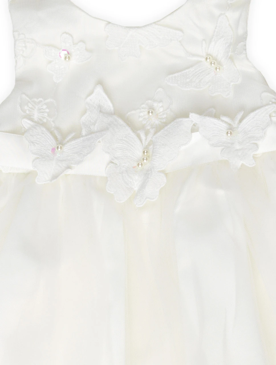 Baby Girls Ivory Flower Girl Dress 8 Baby Girls Ivory Flower Girl Dress - Image 6