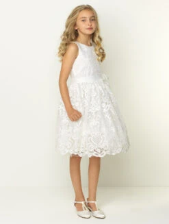 White Flower Girls Dress -Stylish Children's Clothing Store 3 103 138 62014.1619021464