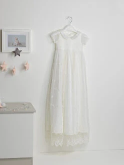 Baby Girls Ivory Christening Gown & Bonnet -Stylish Children's Clothing Store 3 103 48 56626.1619021452