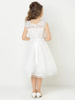 Girls Ivory Dress & Crystal Belt -Stylish Children's Clothing Store 3 105 35 04982.1619021471