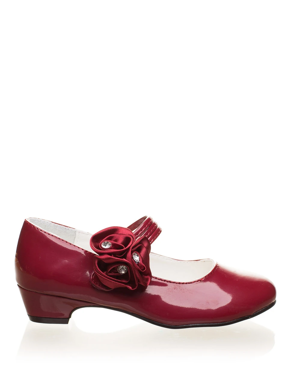 Girls Burgundy Formal Shoes 4 Girls Burgundy Formal Shoes - Image 2
