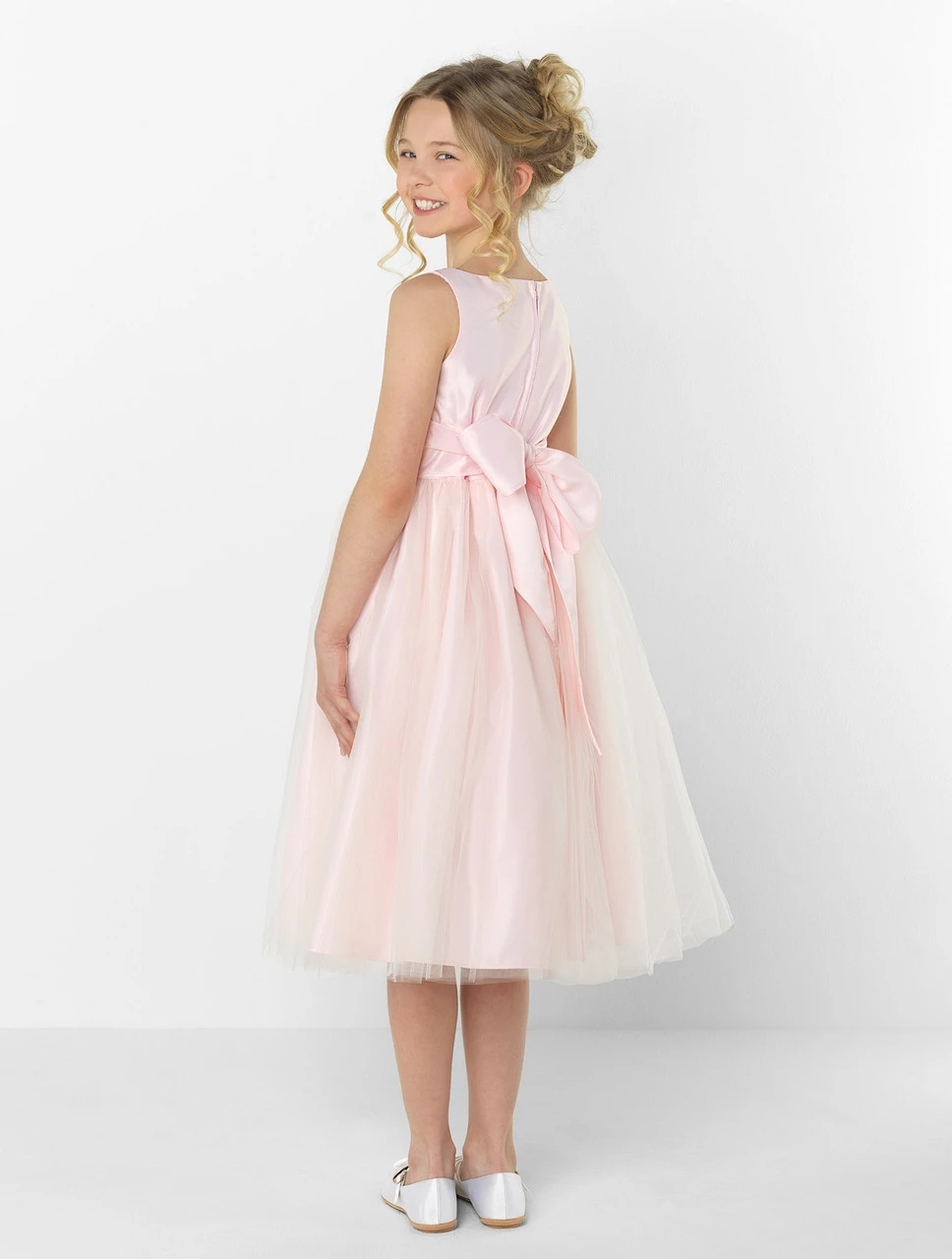Pink Flower Girl Dress 5 Pink Flower Girl Dress - Image 3