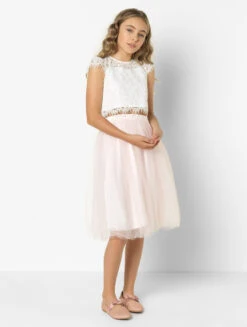 Paisley Of London Girls White Top & Blush Tutu Skirt Set -Stylish Children's Clothing Store 3 114 45 35909.1619021502