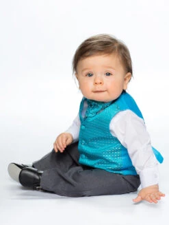Baby Boys Aqua & Grey Page Boy Suit -Stylish Children's Clothing Store 3 48 4 01973.1619021382