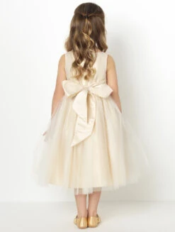 Girls Champagne Flower Girl Dress -Stylish Children's Clothing Store 4 2 08310.1619021447