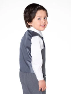 Boys Melange Grey Page Boy Outfit From Shiny Penny -Stylish Children's Clothing Store 4 73 40 06015.1619021414