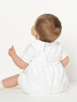 Boys Ivory Christening Romper 13 Boys Ivory Christening Romper -Stylish Children's Clothing Store 4 89 106 18879.1619021447
