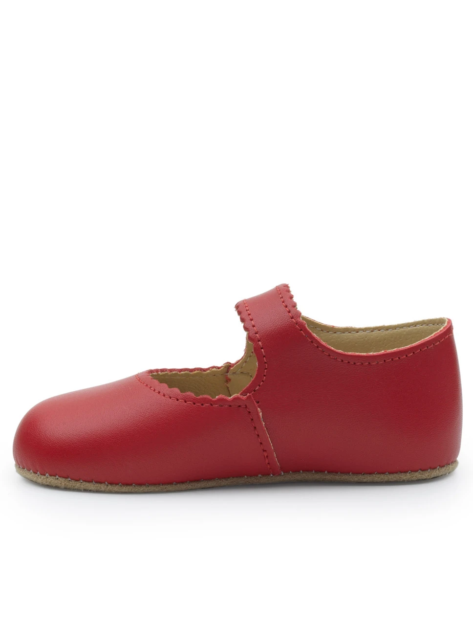 Baby Girls Red Christening Shoe 6 Baby Girls Red Christening Shoe - Image 4