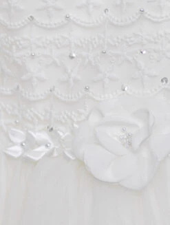 Girls Ivory Flower Dress -Stylish Children's Clothing Store 4 95 1 89790.1619021477