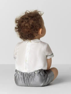 Ponto Por Ponto Ivory & Grey Shortie -Stylish Children's Clothing Store 4 96 21 58841.1619021488