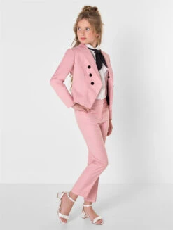 Girls Pink Suit - Paris -Stylish Children's Clothing Store 4b650f70 d1eb 4d09 b32a c217328b3c3c 03255.1686064197