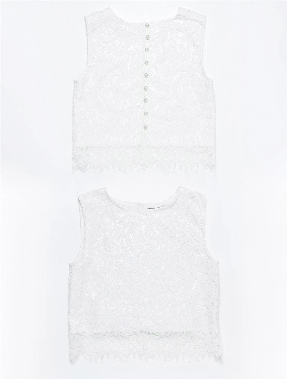 Girls Two-piece White & Blush Pink Midi Dress 7 Girls Two-piece White & Blush Pink Midi Dress - Image 5