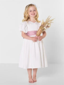 Ivory & Pink Flower Girls Dress - Prim -Stylish Children's Clothing Store 57fcb4fc 4c37 46ad 964d c7075d3724b7 92193.1686916015