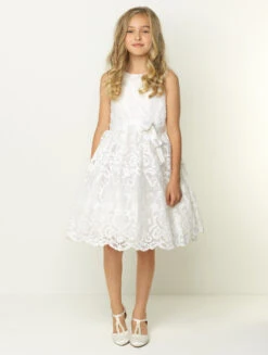 White Flower Girls Dress -Stylish Children's Clothing Store 5 53 106 78022.1619021463