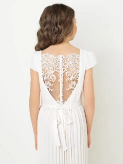 Girls Ivory Party Dress 10 Girls Ivory Party Dress -Stylish Children's Clothing Store 5 53 125 05096.1619021468