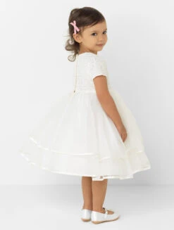 Girls Ivory Flower Dress -Stylish Children's Clothing Store 5 56 1 67303.1619021477