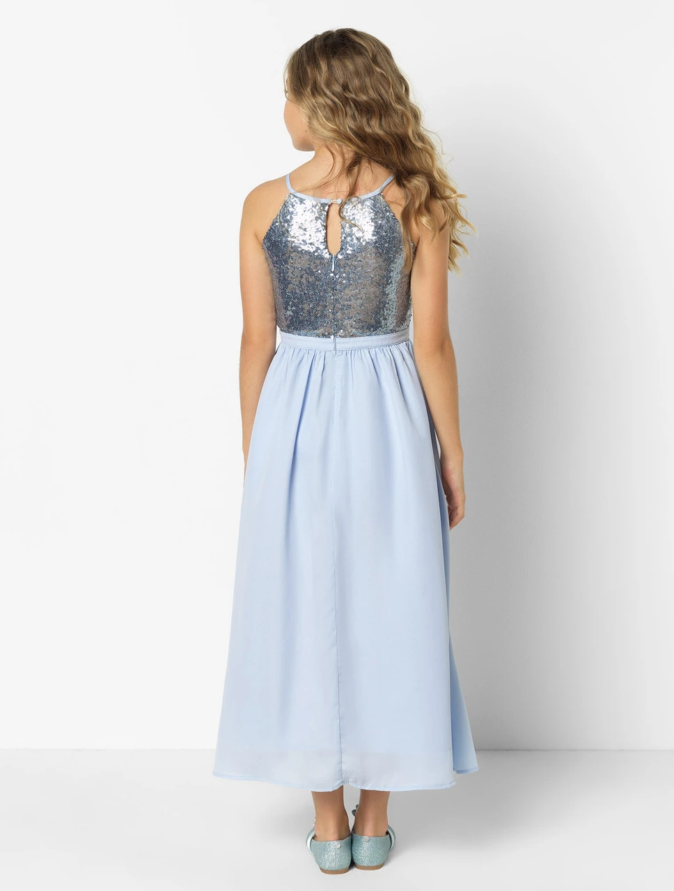 Paisley Of London Girls Ice Blue Dress 8 Paisley Of London Girls Ice Blue Dress - Image 6