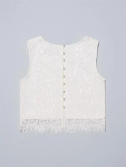 Girls White Sleeveless Lace Top - Mae -Stylish Children's Clothing Store 83dbd090 2fd6 4321 a580 8e48315d1a6f 15407.1668446943