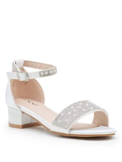 Girls Ivory Pearl Party Shoes