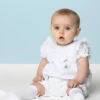 Baby Girls White Romper