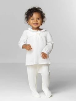 Patachou Girls Ivory Babygrow -Stylish Children's Clothing Store babies 0457 edited 22490.1619021497