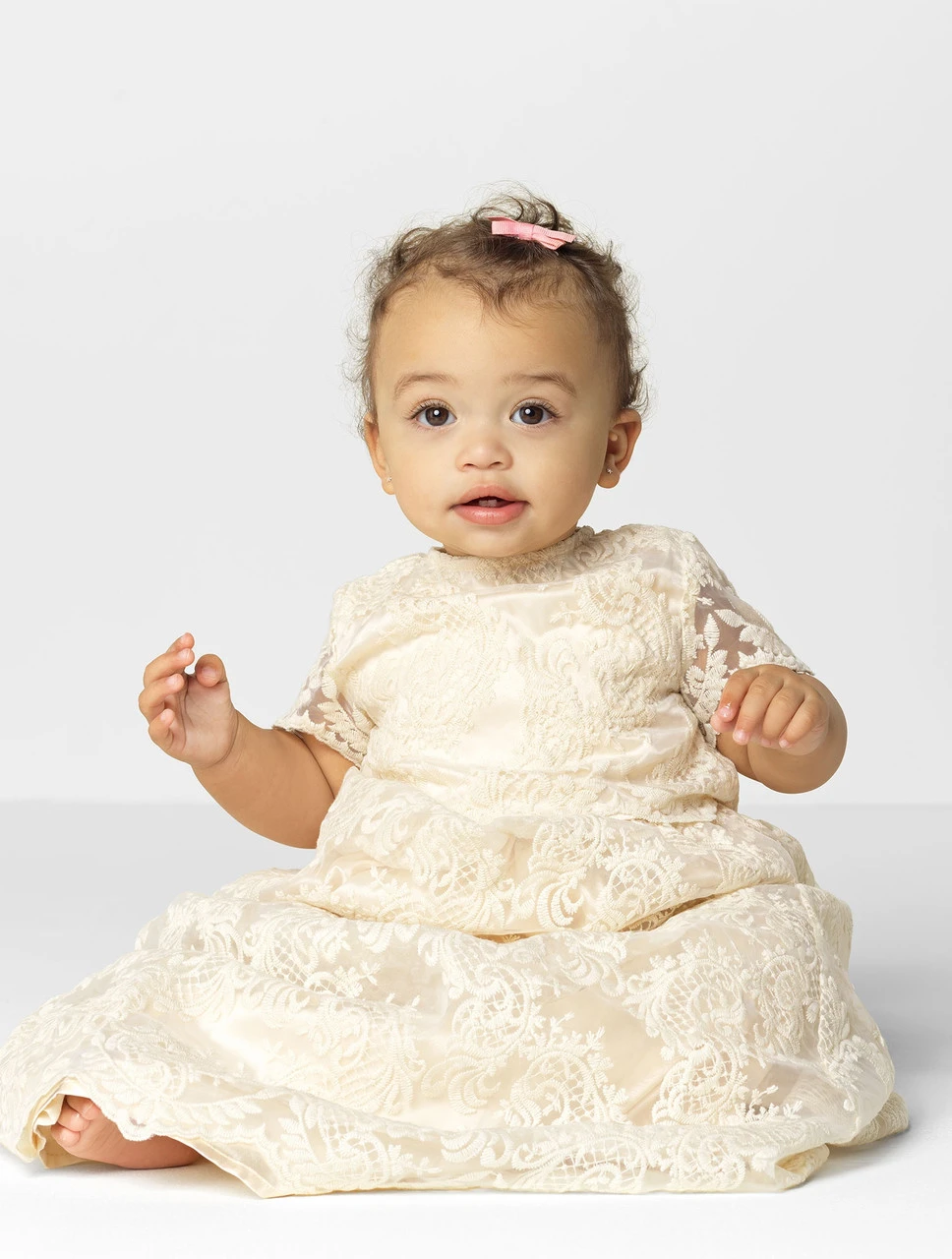 Paisley Of London Girls Antique Ivory Christening Gown 3 Paisley Of London Girls Antique Ivory Christening Gown