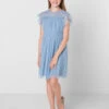 Girls Blue Sustainable Bridesmaid Dress - Chelsea 1 Girls Blue Sustainable Bridesmaid Dress - Chelsea -Stylish Children's Clothing Store chelsea cb 01 93991.1657300144