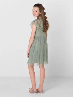 Girls Green Sustainable Bridesmaid Dress - Chelsea -Stylish Children's Clothing Store chelsea fg 04 03091.1657300150