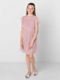 Girls Pink Sustainable Bridesmaid Dress - Chelsea
