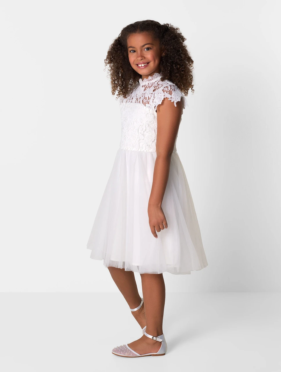 Chi Chi London Girls White Dress 5 Chi Chi London Girls White Dress - Image 3
