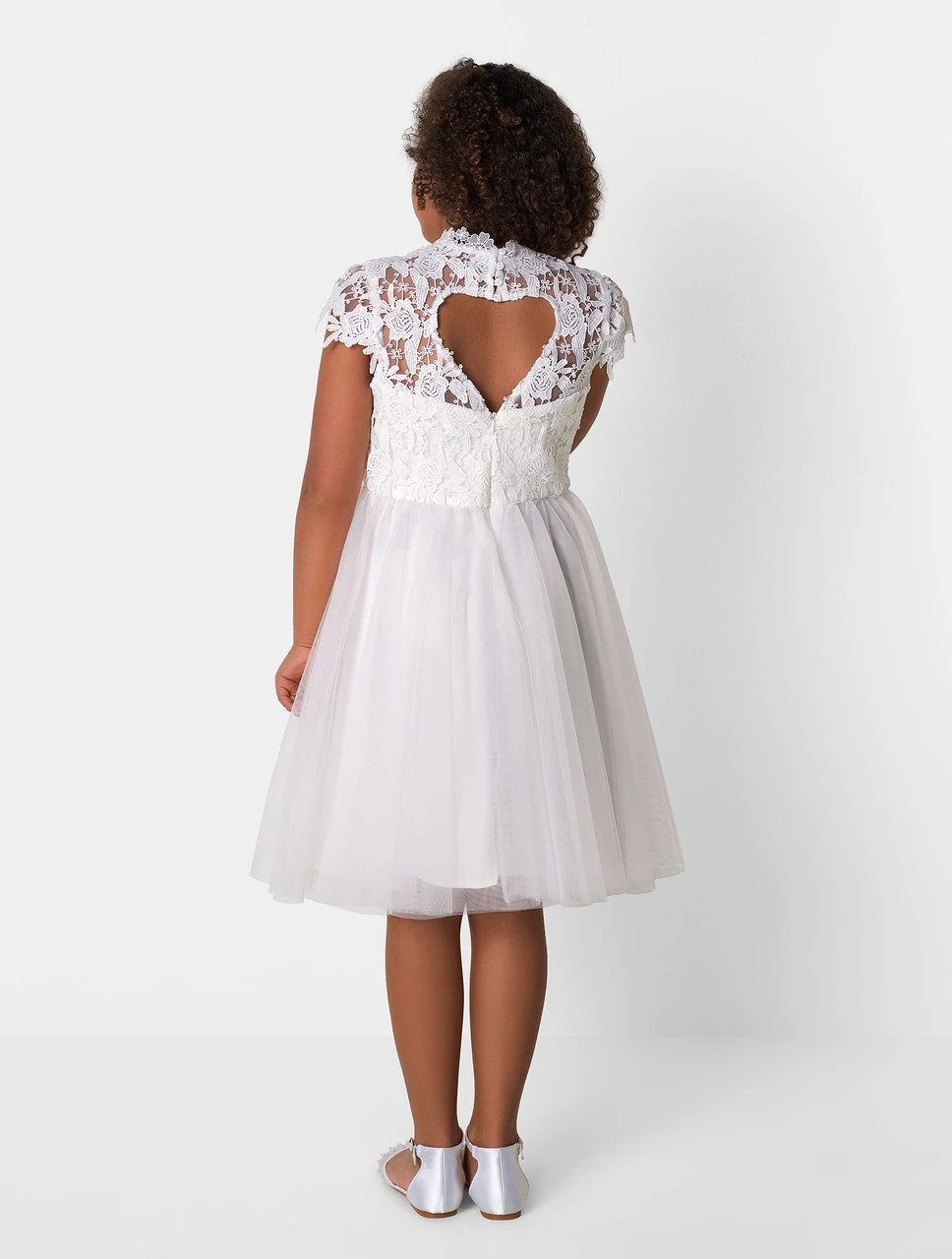 Chi Chi London Girls White Dress 6 Chi Chi London Girls White Dress - Image 4