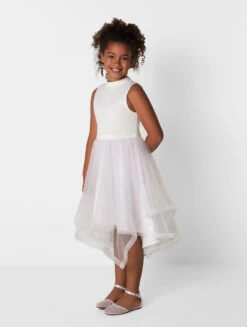 Chi Chi London Girls White Communion Dress 8 Chi Chi London Girls White Communion Dress -Stylish Children's Clothing Store chichi camille white 3 20564.1638533521