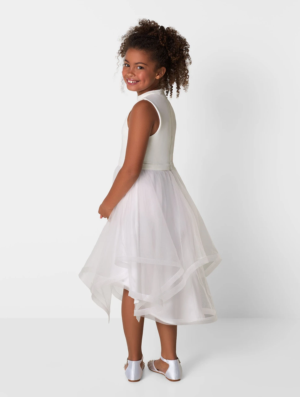 Chi Chi London Girls White Communion Dress 6 Chi Chi London Girls White Communion Dress - Image 4