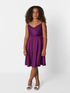 Chi Chi London Girls Purple Berry Dress