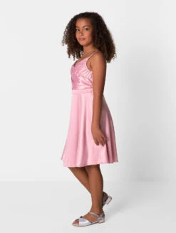Chi Chi London Girls Blush Pink Dress -Stylish Children's Clothing Store chichi raye blush 3 33395.1638533637