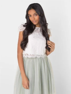 Girls White Top & Sage Tutu Skirt Set - Frances -Stylish Children's Clothing Store d3a9233d 3eca 41d1 99fd 95c22b9bc63e 78092.1688936711