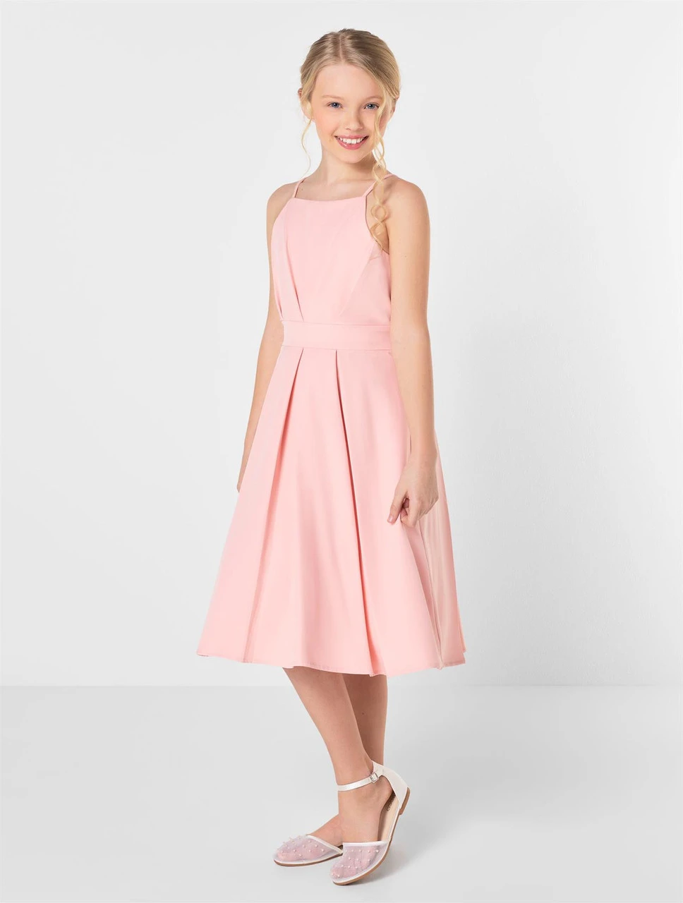 Girls Pink Party Dress - Alice 3 Girls Pink Party Dress - Alice