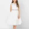 Girls Ivory Dress & Crystal Belt 2 Girls Ivory Dress & Crystal Belt -Stylish Children's Clothing Store dresses batch3 0119 edited2 56917.1619021468