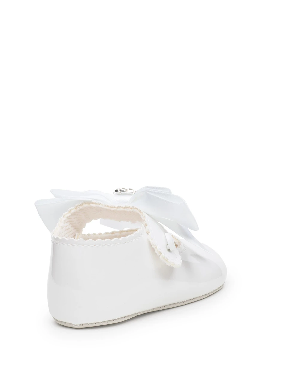 Baby Girls White Pre Walker Shoes 5 Baby Girls White Pre Walker Shoes - Image 3