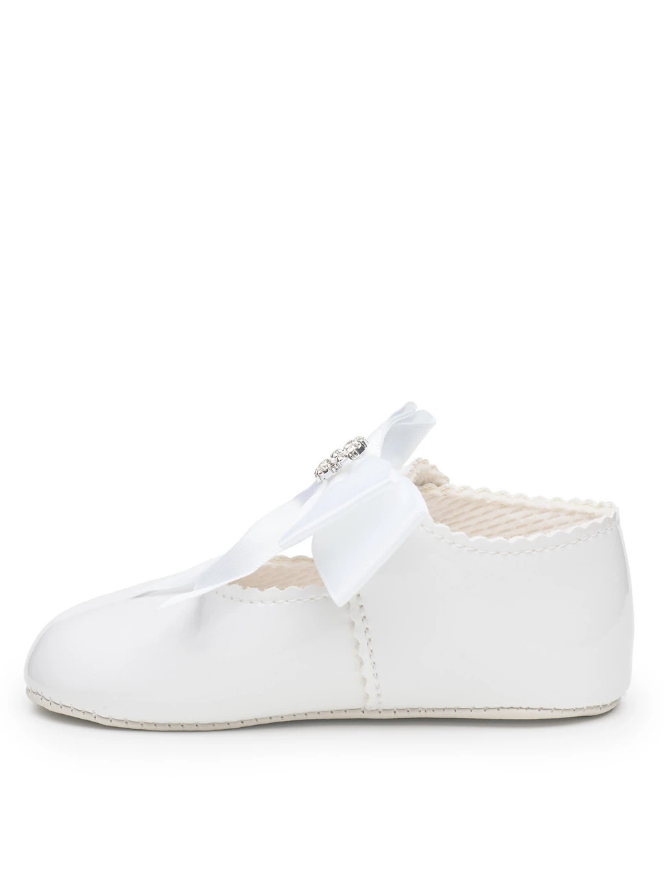 Baby Girls White Pre Walker Shoes 6 Baby Girls White Pre Walker Shoes - Image 4