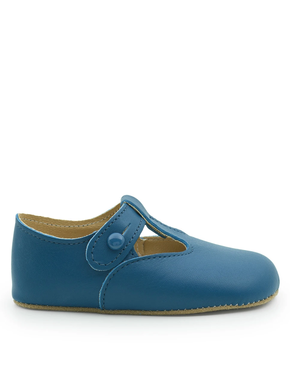 Baby Boys Blue Christening Shoes 4 Baby Boys Blue Christening Shoes - Image 2
